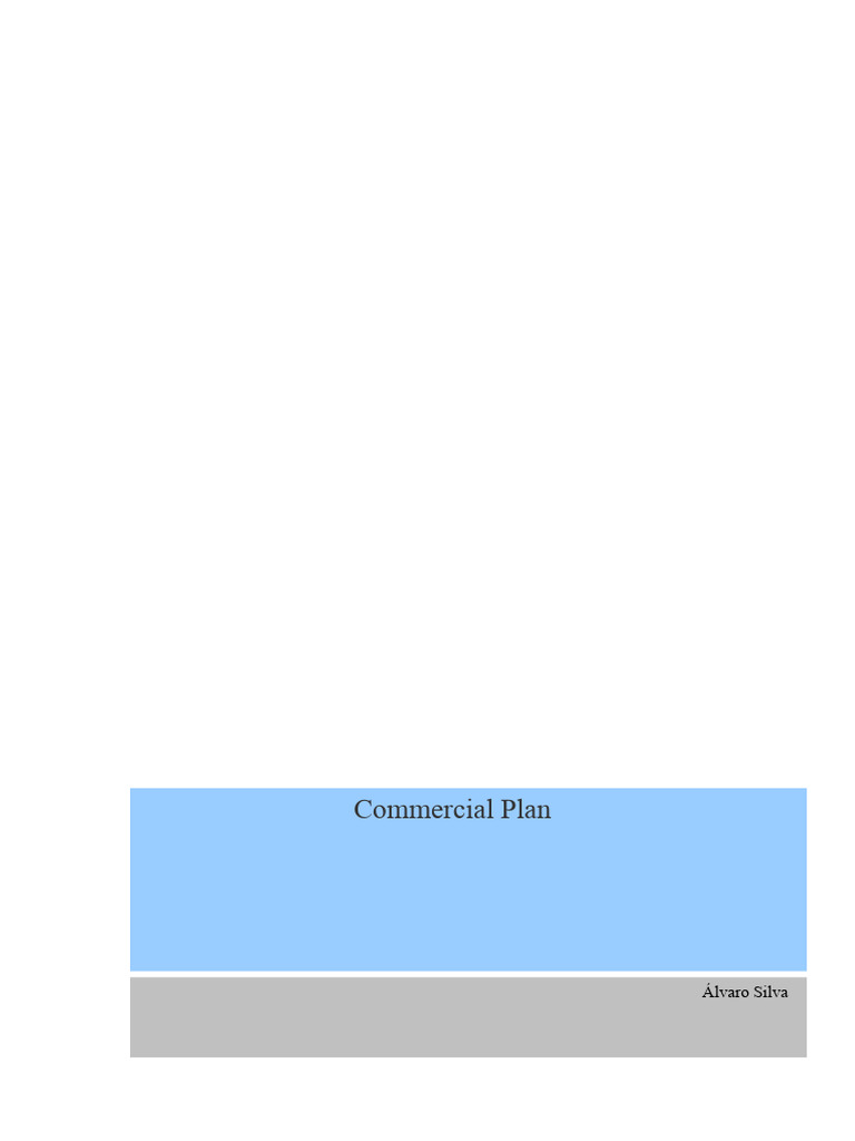 Comprehensive Commercial Plan Guide | PDF | Sales | Performance Appraisal