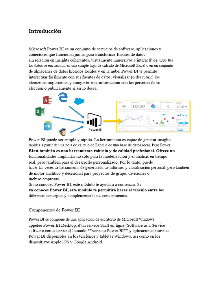 Capítulo 01 - Comenzar A Crear Con Power BI | PDF | Aplicación movil ...
