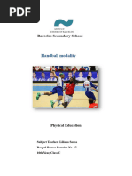 Handball Court Dimensions and Rules | PDF | Sports & Recreation