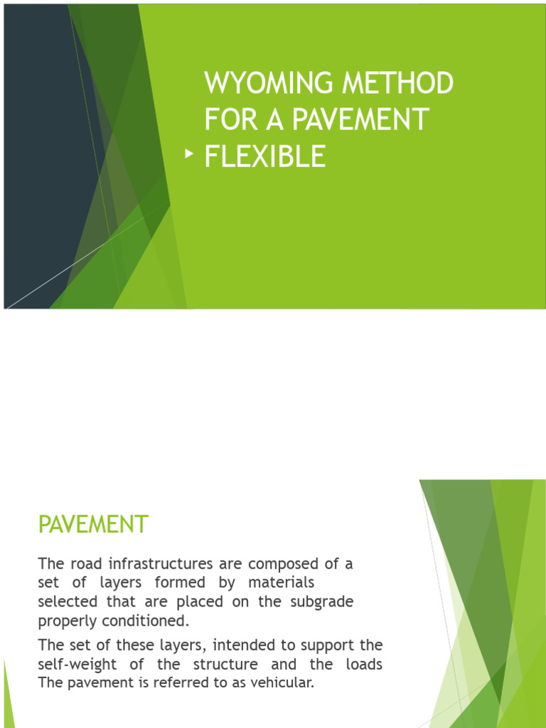 Wyoming Method for Flexible Pavement Design | PDF | Road Surface ...