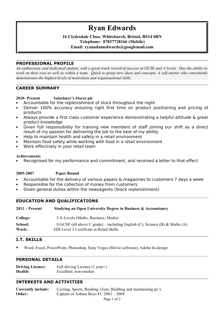 Ryan Edwards CV Amended | PDF