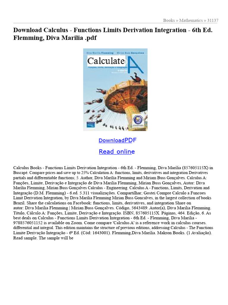 Calculus Functions Limits Derivation PDF | PDF