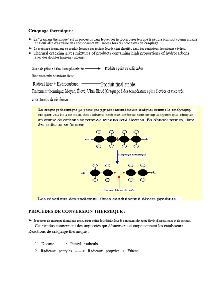 Craquage thermique et procédés de raffinage | PDF | Catalyse | Craquage
