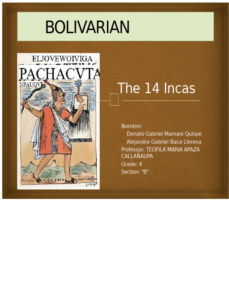 14 INCAS | PDF | Inca Empire