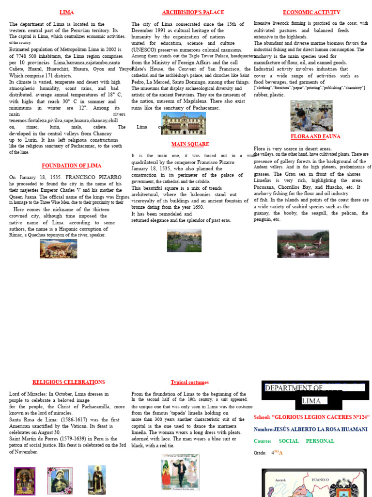 Triptych Lima | PDF | Lima | Peru