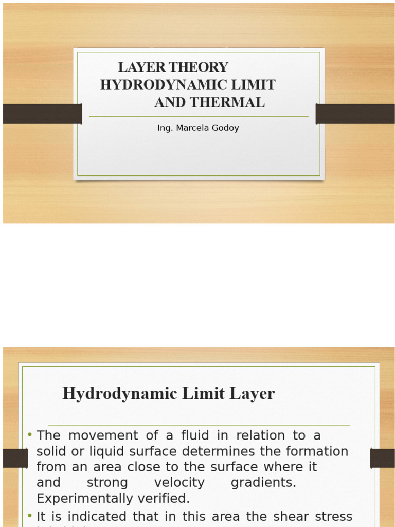 Hydrodynamic and Thermal Limit Layers | PDF | Boundary Layer | Fluid ...