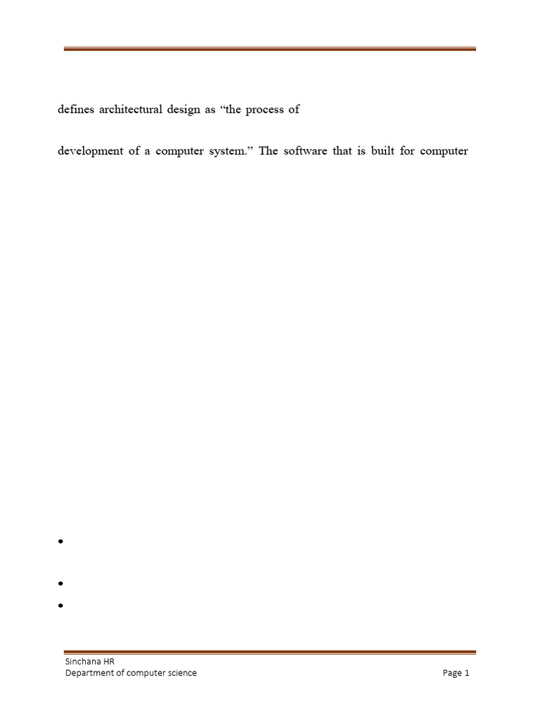 Software Architectural Design Overview | PDF | Model–View–Controller ...