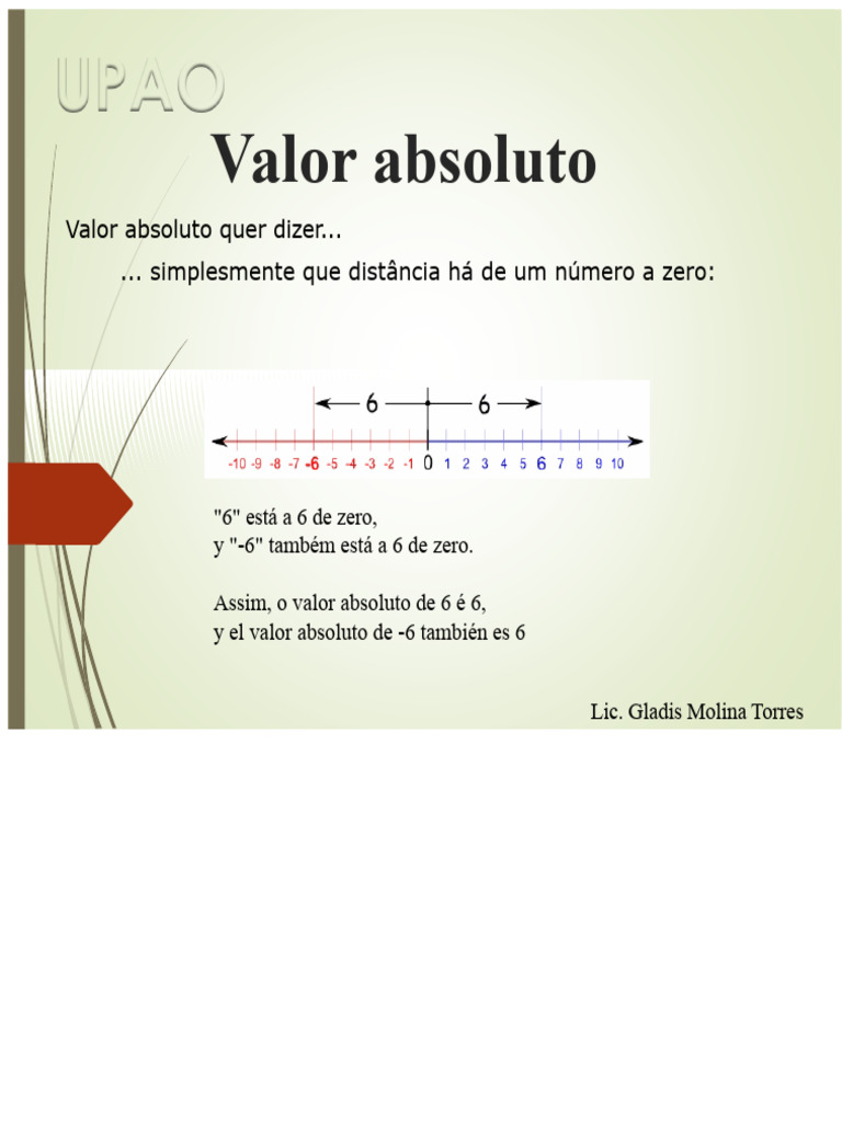 Entendendo o Valor Absoluto em Matemática | PDF