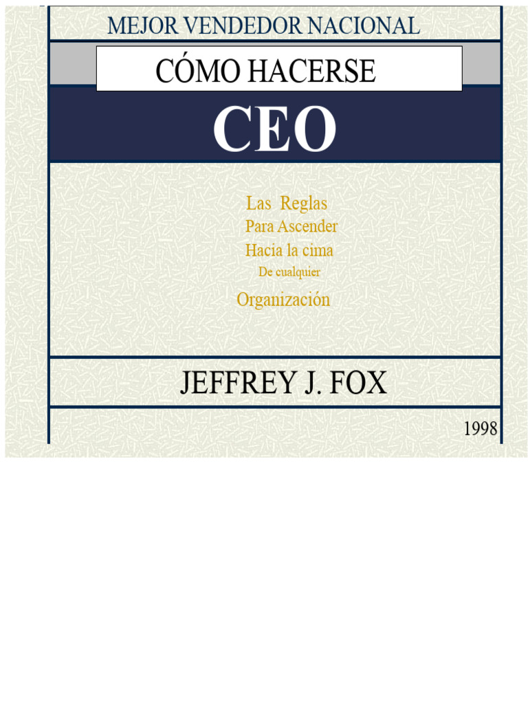 Cómo Convertirse en CEO | PDF | Business