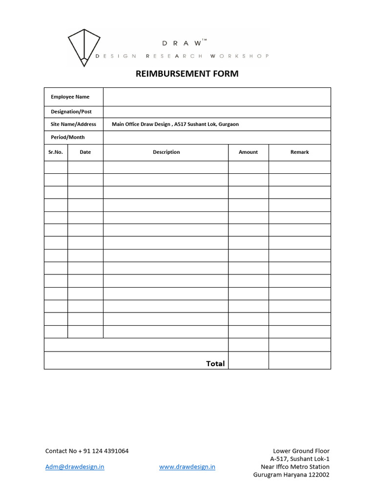 Reimbursement Form | PDF
