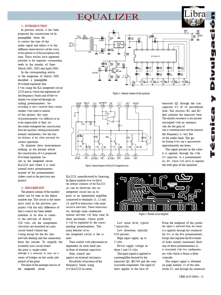 Five-Band Audio Equalizer Guide | PDF | Electronic Circuits ...