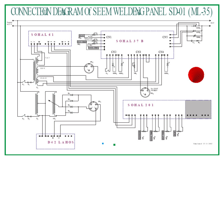 Diagram of SEEMWELD Panel SD-01 | PDF