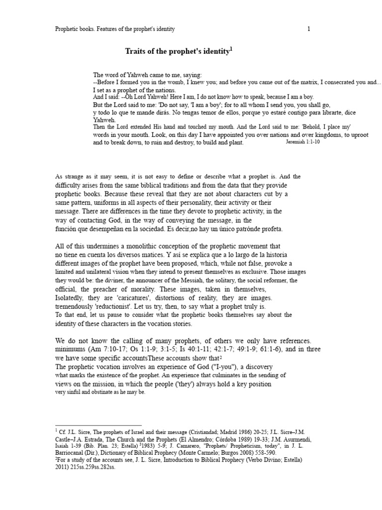 Understanding the Prophet's Identity | PDF | Prophet | Salvation