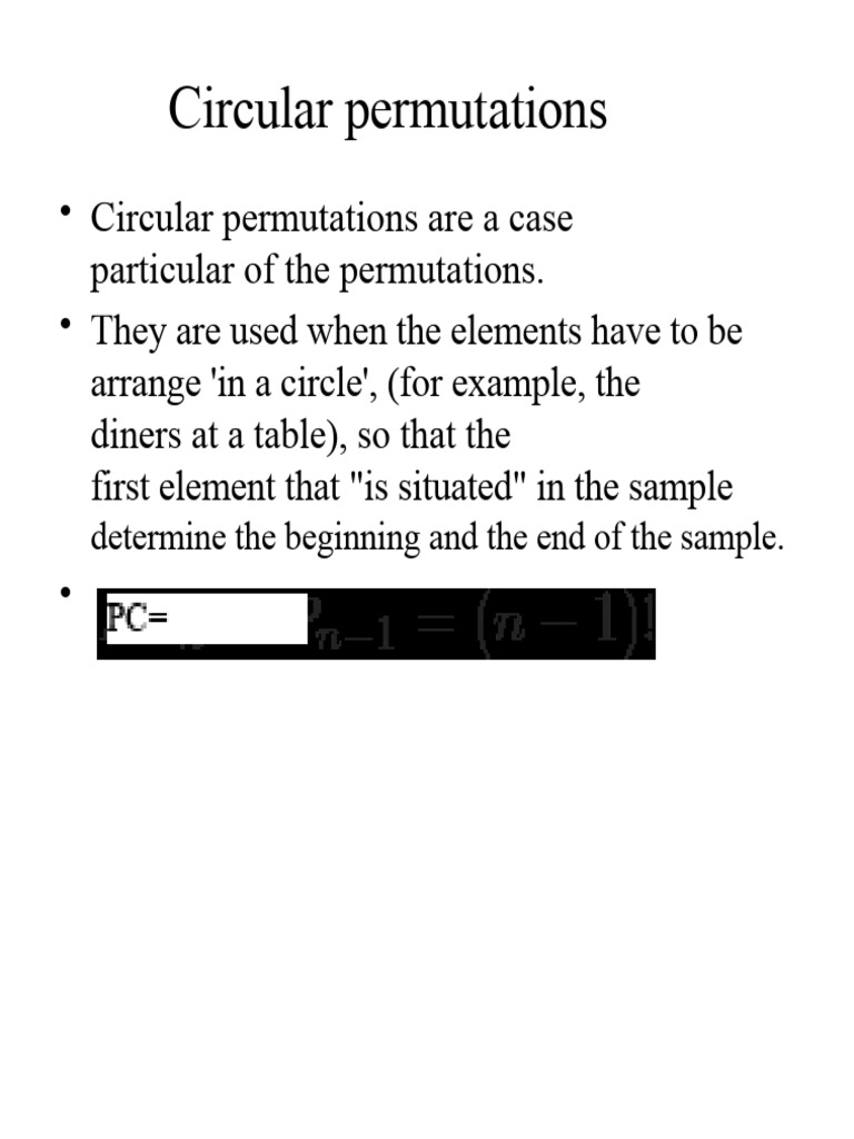 Understanding Circular Permutations | PDF | Permutation | Combinatorics