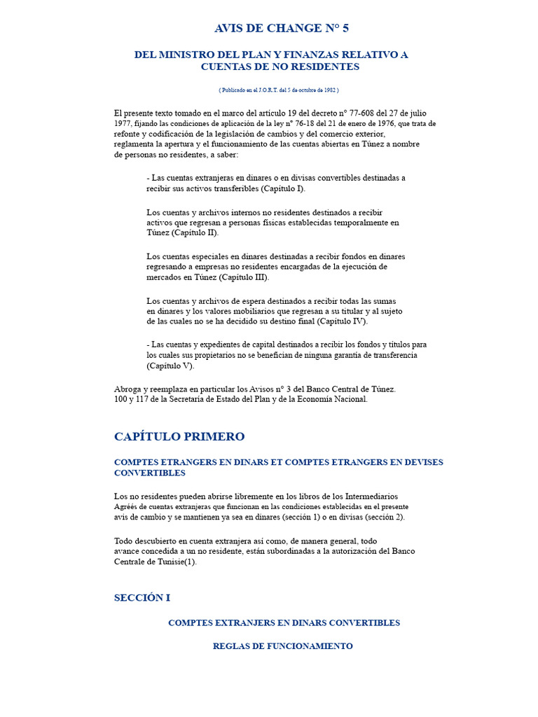 BCT Aviso 5 | PDF | Bancos | Moneda