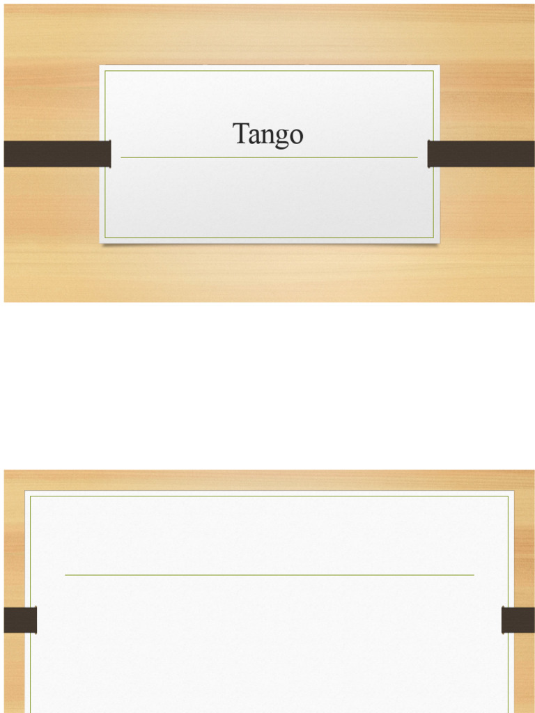 Tango | PDF