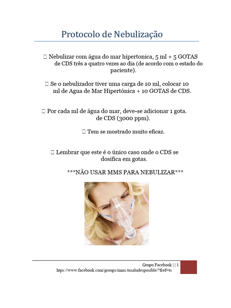 Protocolo de Nebulização | PDF