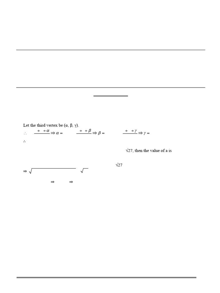 3D Geometry Practice Paper XI Answers | PDF | Cartesian Coordinate ...