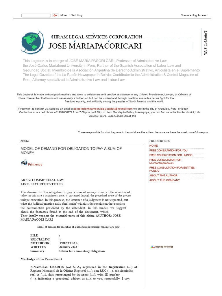 Hiram Corporation Legal Services_ José María Pacori Cari_ Model ...