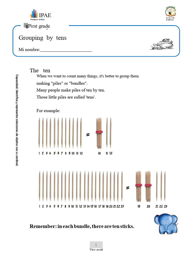 Grouping in Tens (8) | PDF