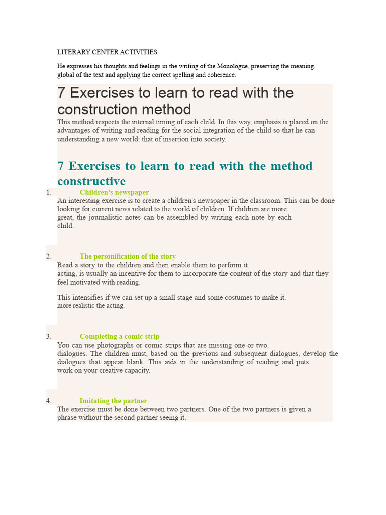 Engaging Reading Activities for Children | PDF | Writing | Human ...