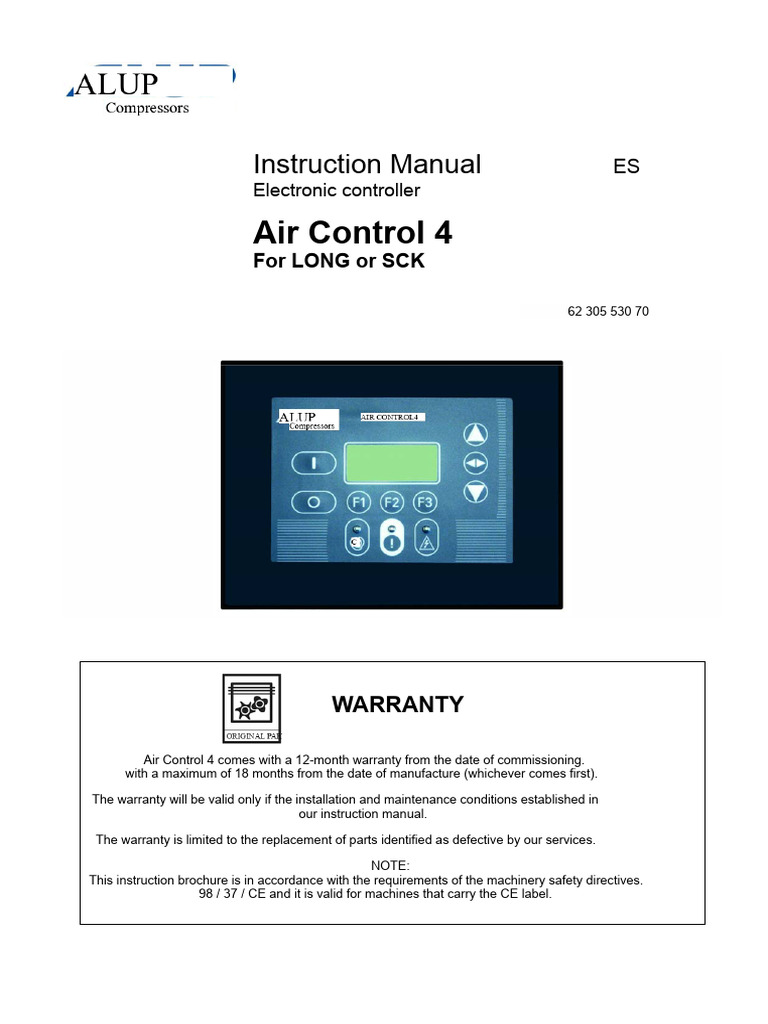 Air Control 4 Regulator Manual | PDF | Menu (Computing)