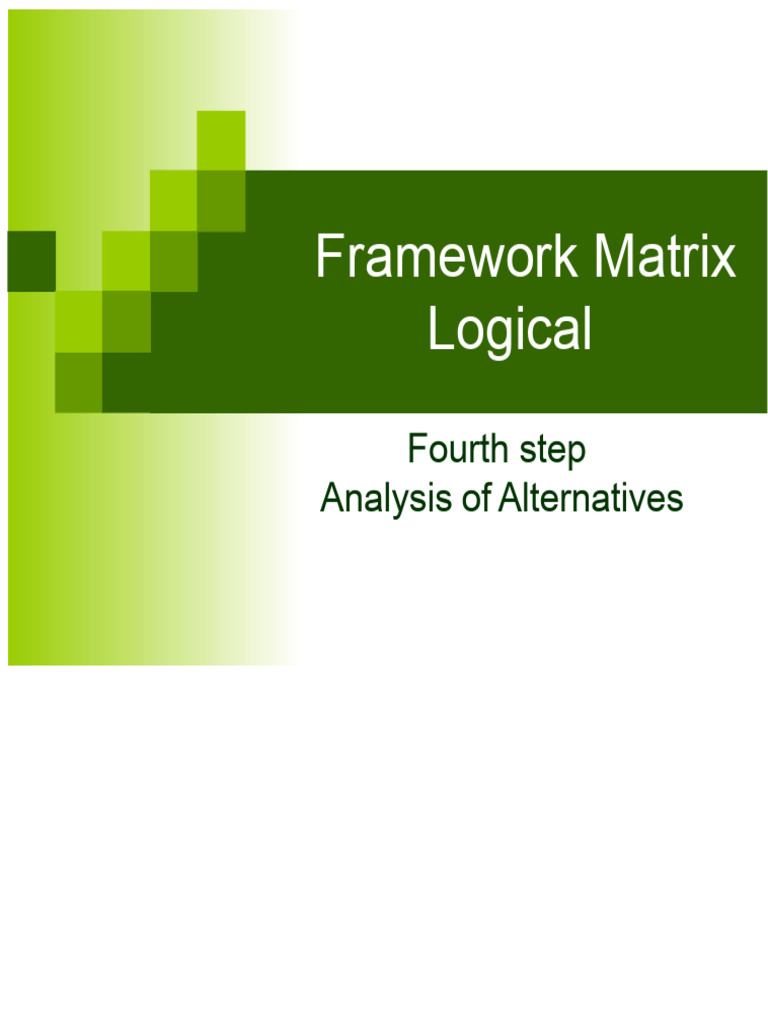 Analysis of Alternatives Framework | PDF | Analysis | Cost–Benefit Analysis