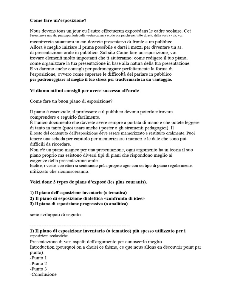 Come Fare Una Presentazione | PDF