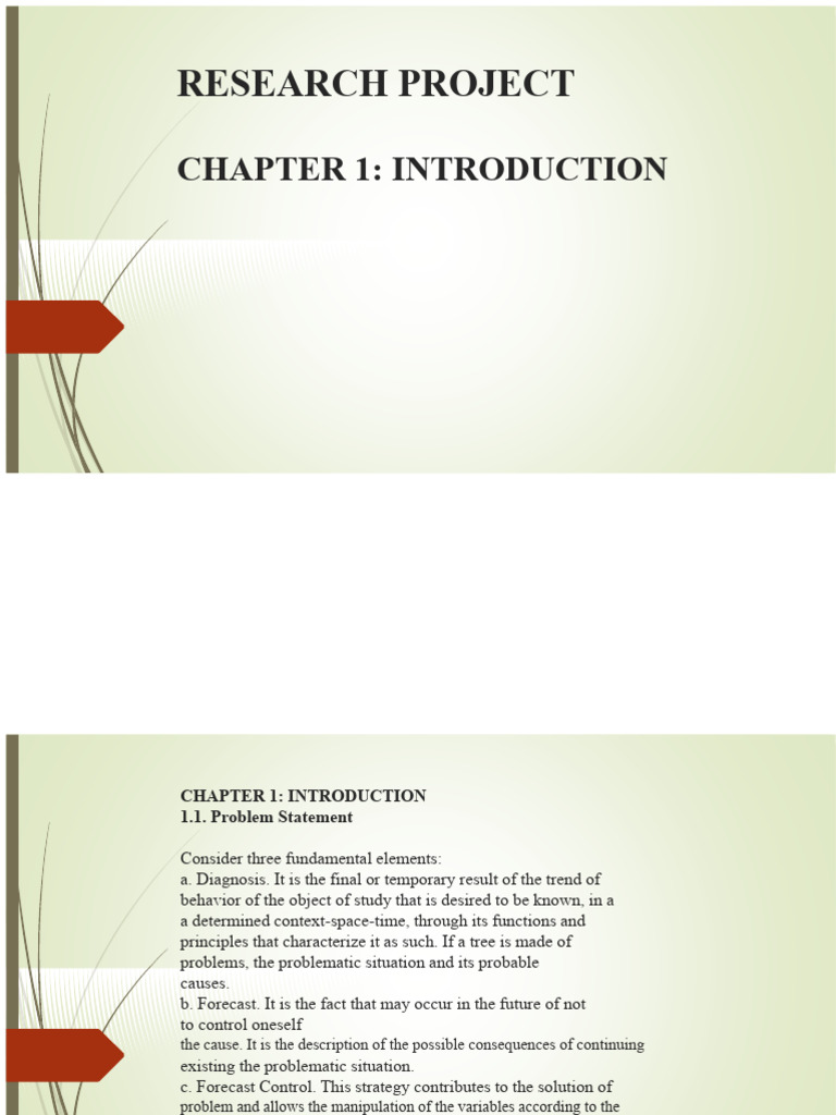 THESIS PROJECT CHAPTER 1 INTRODUCTION | PDF | Time | Academic ...