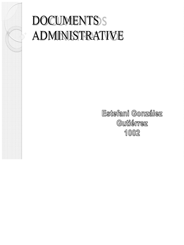 Administrative Documents | PDF | Memorandum | Communication