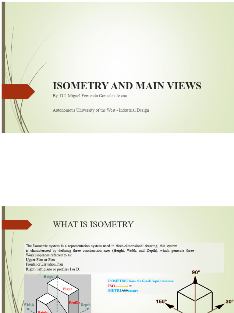 Isometry and Orthographic Views Guide | PDF | Technical Drawing ...