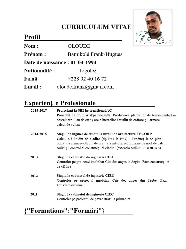 CV Simple | PDF