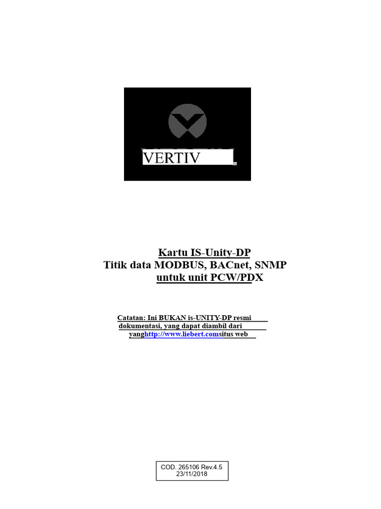 Data Kartu IS-Unity-DP untuk PCW/PDX | PDF