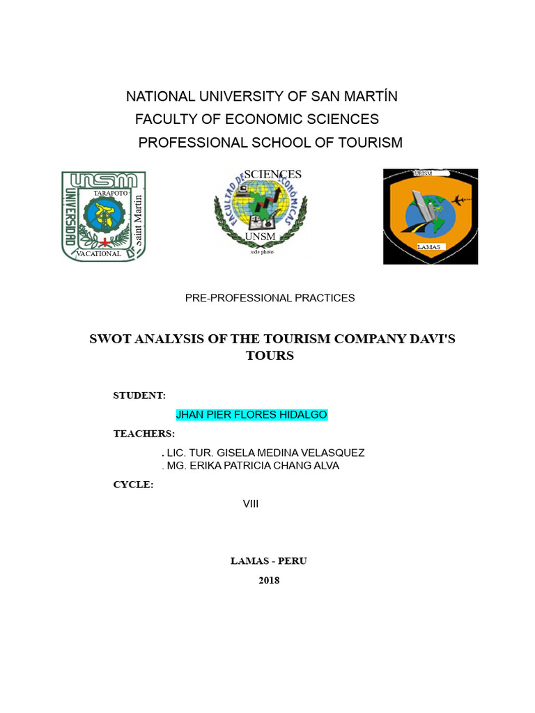 SWOT Analysis of Davi's Tours | PDF | Swot Analysis | Marketing