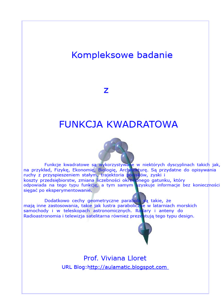 Funkcja Kwadratowa | PDF
