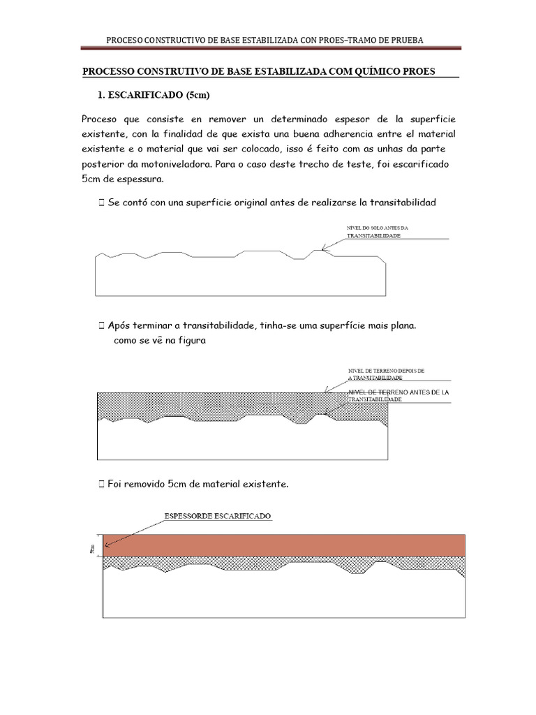 Construção de Base Estabilizada PROES | PDF | Umidade | Cimento