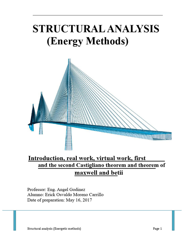 Energy Methods in Structural Analysis | PDF | Beam (Structure ...