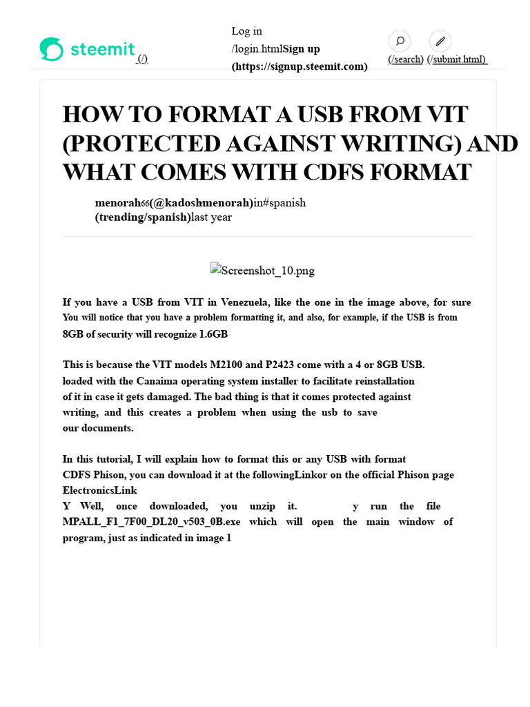 Format Write-Protected USB Drives Guide | PDF | Computer Architecture ...