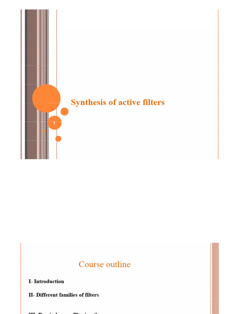 Active Filter Synthesis Guide | PDF | Electronic Filter | Low Pass Filter