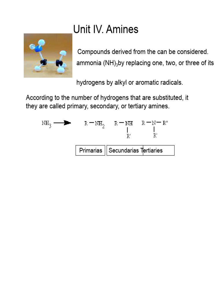 Unit II Amines | PDF | Amine | Chemistry