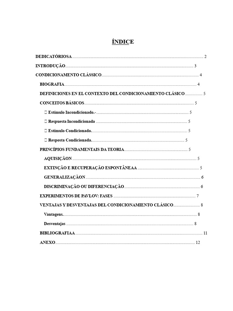 Condicionamento Clássico: Teoria e Princípios | PDF | Condicionamento ...