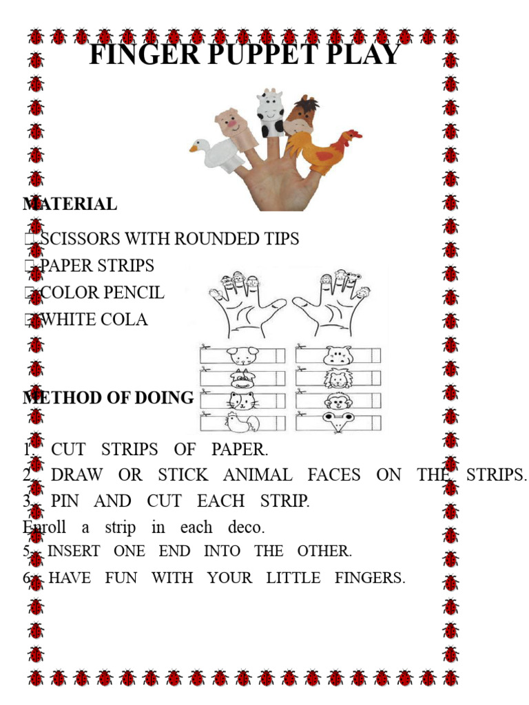 FINGER PUPPET PLAY.docx | PDF