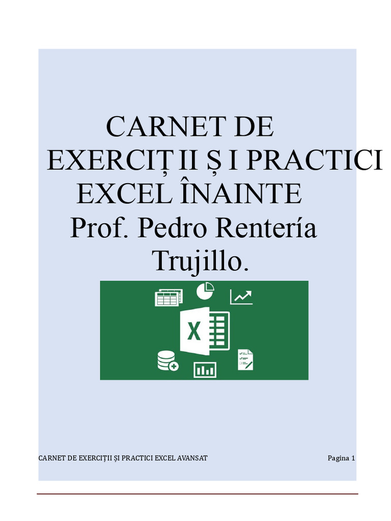 Caiet Exerciții Practici Excel Avansat | PDF