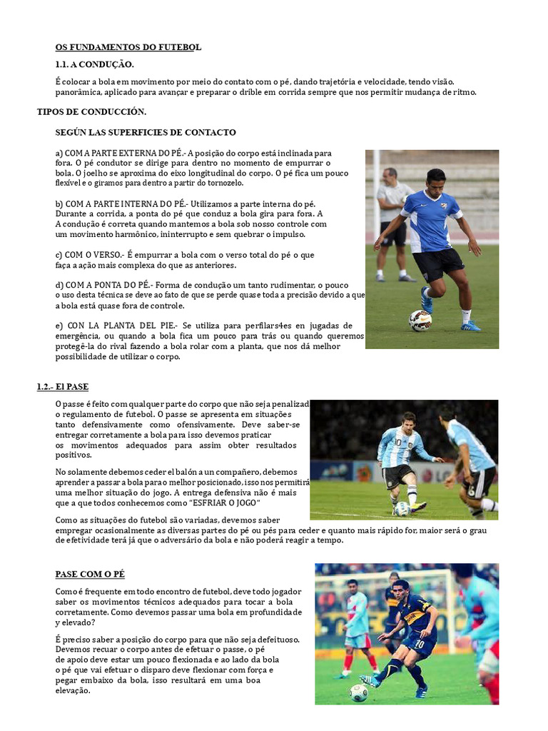 Fundamentos Técnicos do Futebol | PDF | Futebol