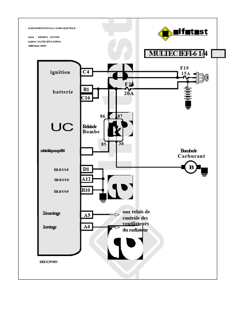 Schéma Électrique Multec IEFI-6 Corsa | PDF | Machines rotatives ...