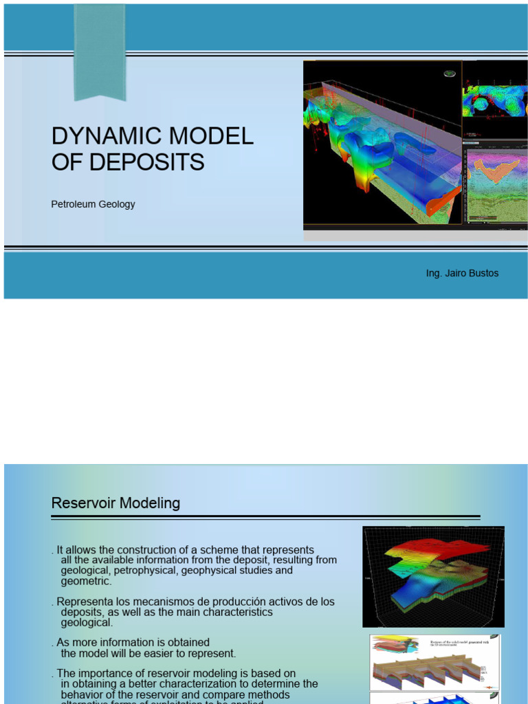 Dynamic Reservoir Modeling in Petroleum Geology | PDF | Petroleum ...