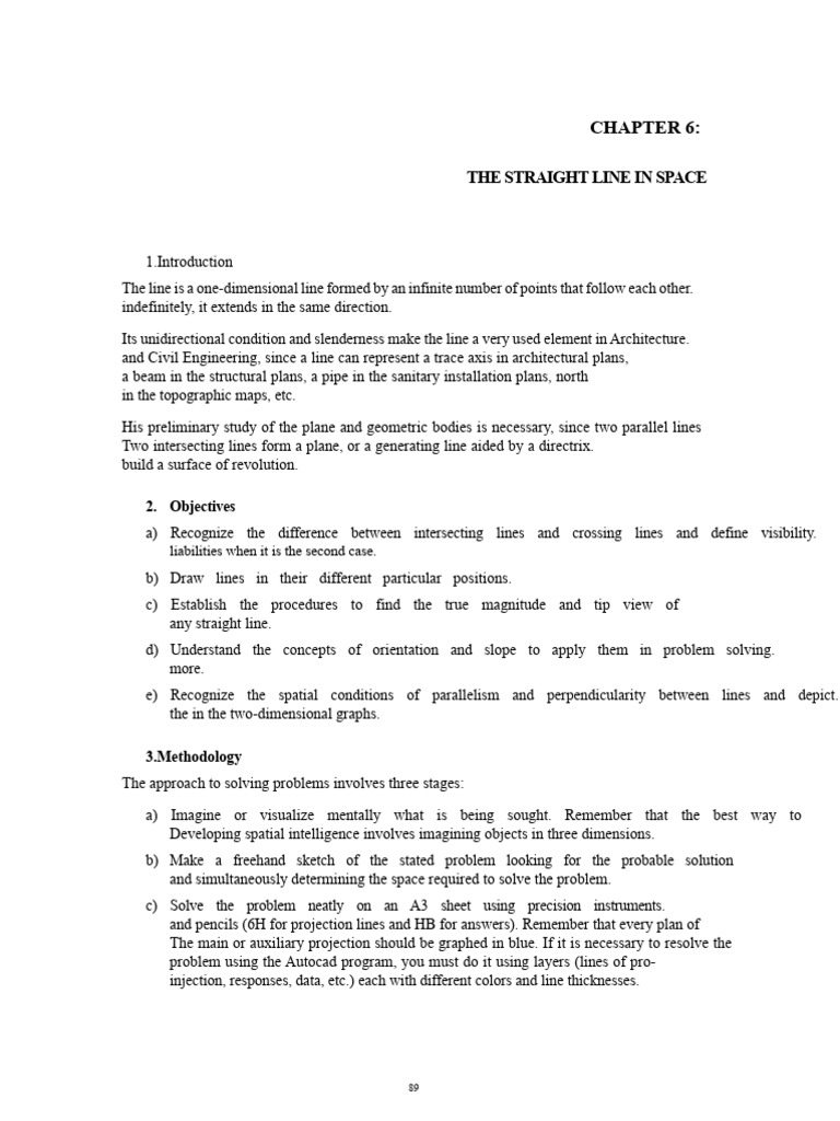 Understanding Straight Lines in CAD | PDF | Line (Geometry) | Space