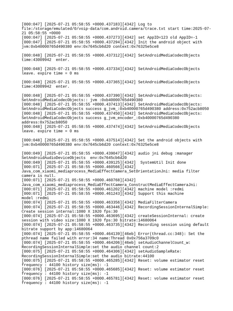 Android Camera Media Processing Log | PDF | Shader