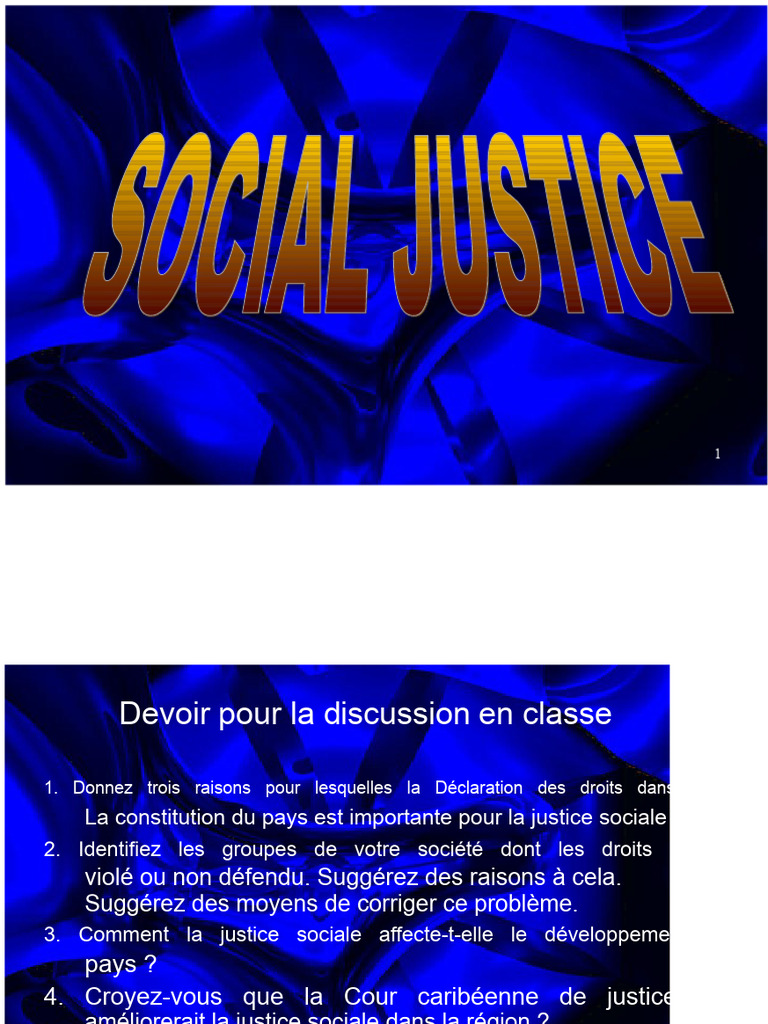 Justice sociale et droits fondamentaux | PDF | Justice | Crime et violence
