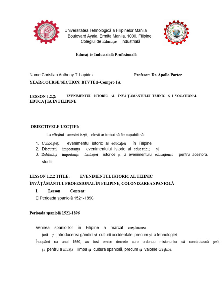Modulul de Colonizare Spaniolă | PDF